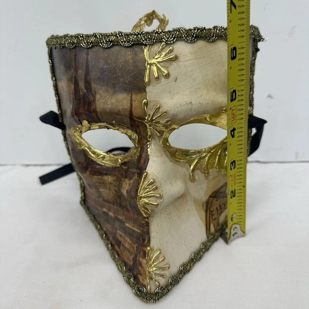 Venetian Bauta Cathedral Dome Mask Mardi Gras Prom Halloween Costume Party